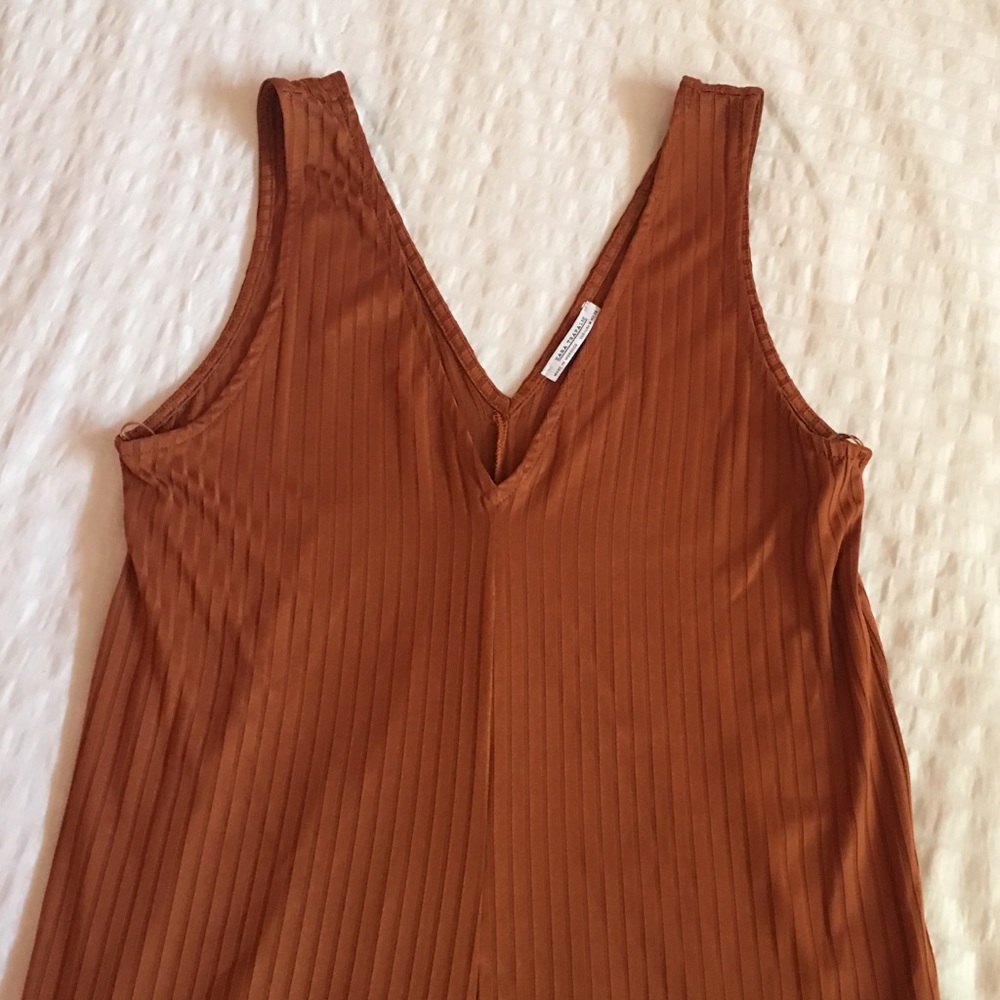 Zara burnt orange jumpsuit